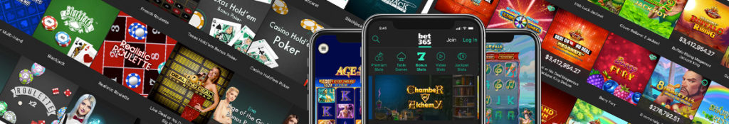 Мобилна версия на Bet365 казино 